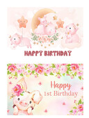 Rózsaszín malac téma Kismalac Gyerek Születésnapi Party Babazuhany fotózás Vinyl háttér Gyermekszoba Dekorációs kellékek