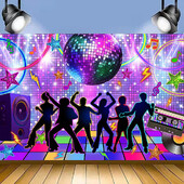 Φόντο ντίσκο πάρτι ρετρό ντίσκο 70s 80s 90s Photo Booth