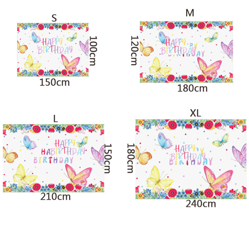 Προμήθειες διακόσμησης δωματίου για κορίτσια με θέμα Dreamy Butterfly για πάρτι γενεθλίων με φόντο βινυλίου Baby shower Pink Flowers