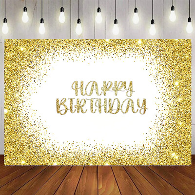 Zelta sudraba mirdzums dzimšanas dienas ballītes tēma Dzimšanas dienas ballīte Bērnu dušas fotogrāfija Vinila fona istabas dekorēšanas piederumi