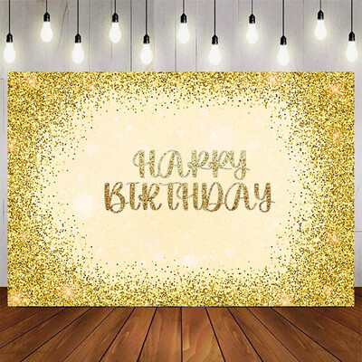 Zelta sudraba mirdzums dzimšanas dienas ballītes tēma Dzimšanas dienas ballīte Bērnu dušas fotogrāfija Vinila fona istabas dekorēšanas piederumi