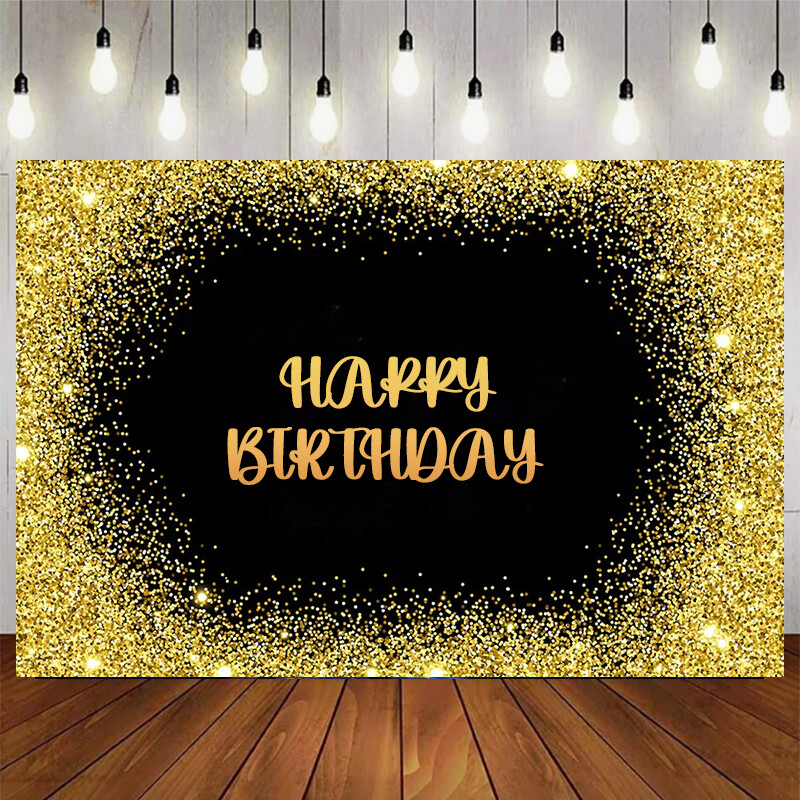 Zelta sudraba mirdzums dzimšanas dienas ballītes tēma Dzimšanas dienas ballīte Bērnu dušas fotogrāfija Vinila fona istabas dekorēšanas piederumi