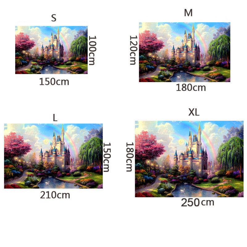 Θέμα Spring Castle Φωτογραφία για πάρτι γενεθλίων με φόντο βινυλίου Προσαρμοσμένες προμήθειες Παιδική φωτογραφία Σκουπ αγοριού Προμήθειες διακόσμησης δωματίου