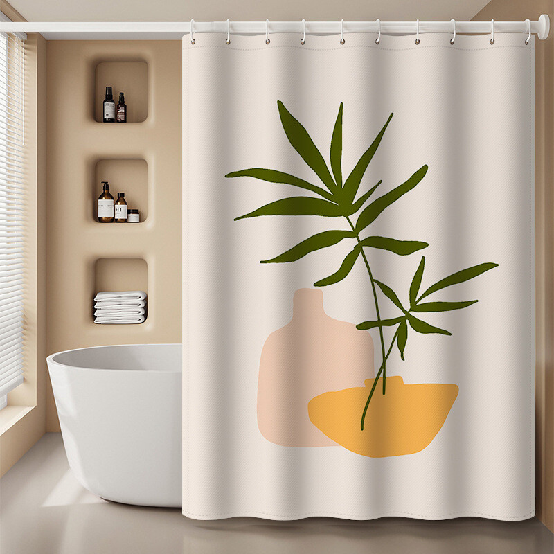 Digitālā druka Marokas skandināvu stila dušas aizkari vannas istabas poliestera dvielis ūdensnecaurlaidīgs dušas aizkaru rūpnīca vairumtirdzniecība