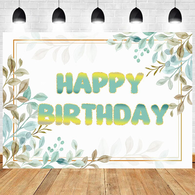 Forest System Levels Eucalyptus Globulus Egyszerűség Téma Születésnapi Party Baby Shower Fényképezés Háttér Prop Banner Dekor