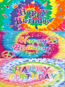 Tema Tie Dye Petrecere retro La mulți ani Baby Shower Fotografie Fundal din vinil Materiale pentru decorarea camerei copiilor