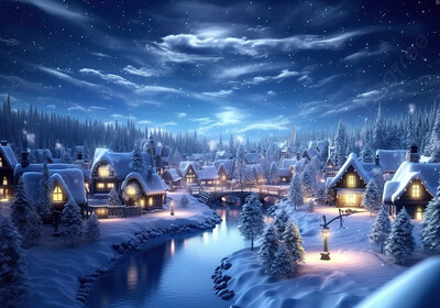 Ziemassvētku vecītis Priecīgus Ziemassvētku vecītis Sniegavīrs ziemas viesistabas koks dāvanu kastītes ballītes noformējums āra fotografēšanas fons