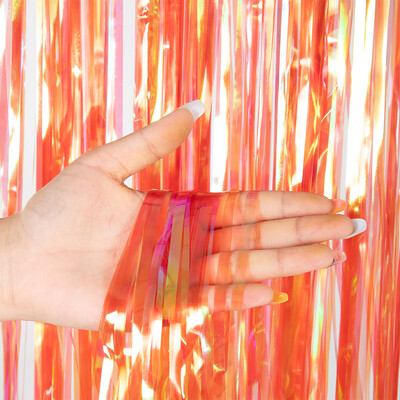 Κουρτίνες από αλουμινόχαρτο κρόσσια Διακοσμήσεις πάρτι Φωτογραφικό σκηνικό για γενέθλια Γάμος Baby Shower Χριστουγεννιάτικες προμήθειες Πρωτοχρονιάς