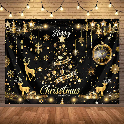 Boldog karácsonyt téma Karácsonyfa ajándék Aranyszarvas Családi buli Gyerekek Babaportré fotózás Háttér Újév Lakásdekoráció