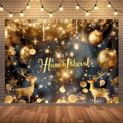 Boldog karácsonyt téma Karácsonyfa ajándék Aranyszarvas Családi buli Gyerekek Babaportré fotózás Háttér Újév Lakásdekoráció