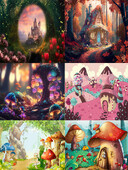 Burvju meža fantāzijas pasaku tēma Dzimšanas dienas fons Meža sērija Fotogrāfija Vinila fons Bērnu istabas dekorēšanas piederumi