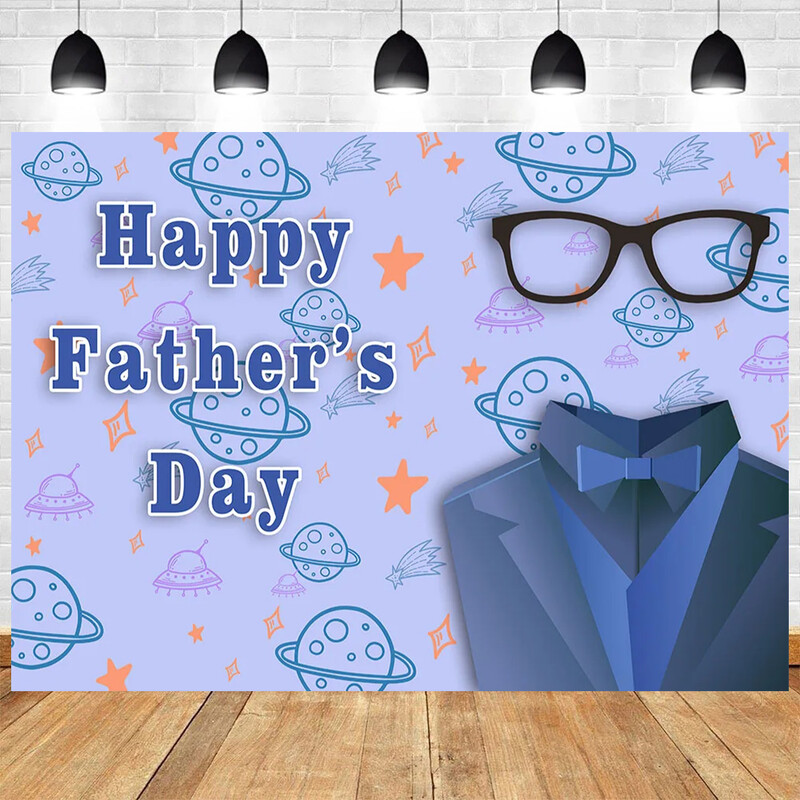 Boldog Apák napját téma Háttér fotózás Szeretlek Apát Köszönöm, Apa Fesztivál ing nyakkendő sapka Csillogó háttér Father Man