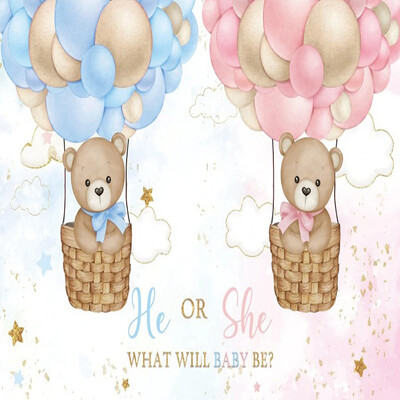 Dzimums Atklājiet fonu Zēns vai meitene Viņš vai viņa Tēma Dzimšanas dienas ballītes fotografēšanas piederumi Bērnu foto rekvizīti Bērnu istabas dekorēšanas piederumi