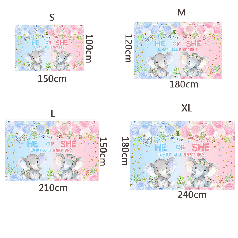 Dzimums Atklājiet fonu Zēns vai meitene Viņš vai viņa Tēma Dzimšanas dienas ballītes fotografēšanas piederumi Bērnu foto rekvizīti Bērnu istabas dekorēšanas piederumi