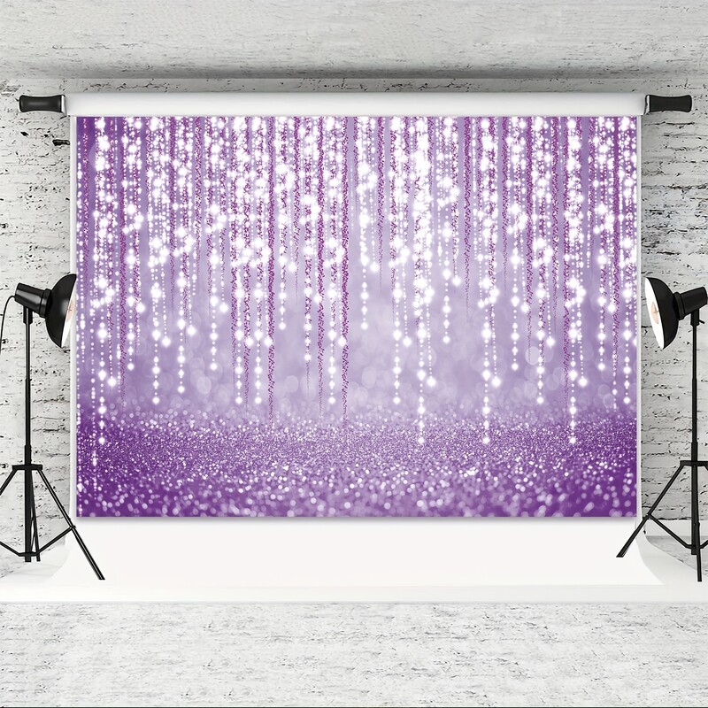 Violets fons Dzimšanas dienas ballītes foto Violeta vizulis bokeh ballītes pasākums Dekorēts portreta foto kabīnes fotografēšanas fons