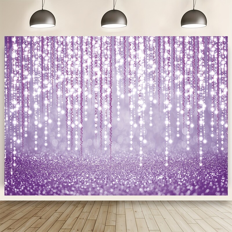 Violets fons Dzimšanas dienas ballītes foto Violeta vizulis bokeh ballītes pasākums Dekorēts portreta foto kabīnes fotografēšanas fons