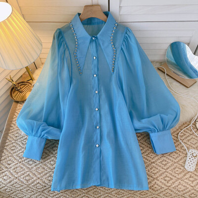 hosszú ujjú felső blúzok női ingek női blusas koreai divat női blusa feminina blúz vintage camisas