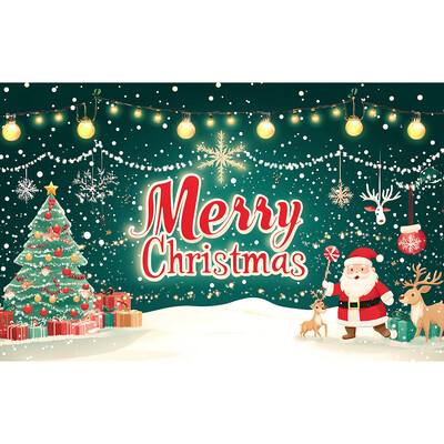 Χαρούμενα Χριστούγεννα Banne Christmas Decoraton Χαρούμενα Χριστούγεννα Banner Άγιος Βασίλης Home Decoraton Φόντο Χριστουγεννιάτικο πάρτι Πρωτοχρονιάτικη διακόσμηση