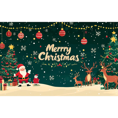 Χαρούμενα Χριστούγεννα Banne Christmas Decoraton Χαρούμενα Χριστούγεννα Banner Άγιος Βασίλης Home Decoraton Φόντο Χριστουγεννιάτικο πάρτι Πρωτοχρονιάτικη διακόσμηση