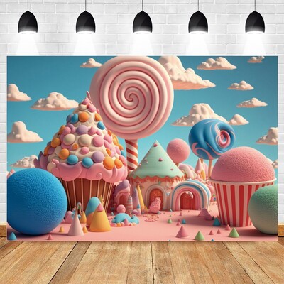 Rozā pils mājas foni Fotografiskā princeses meitenes kūka Smash konfekšu veikala dekorēšana dzimšanas dienas ballītes baloni dekoru foni