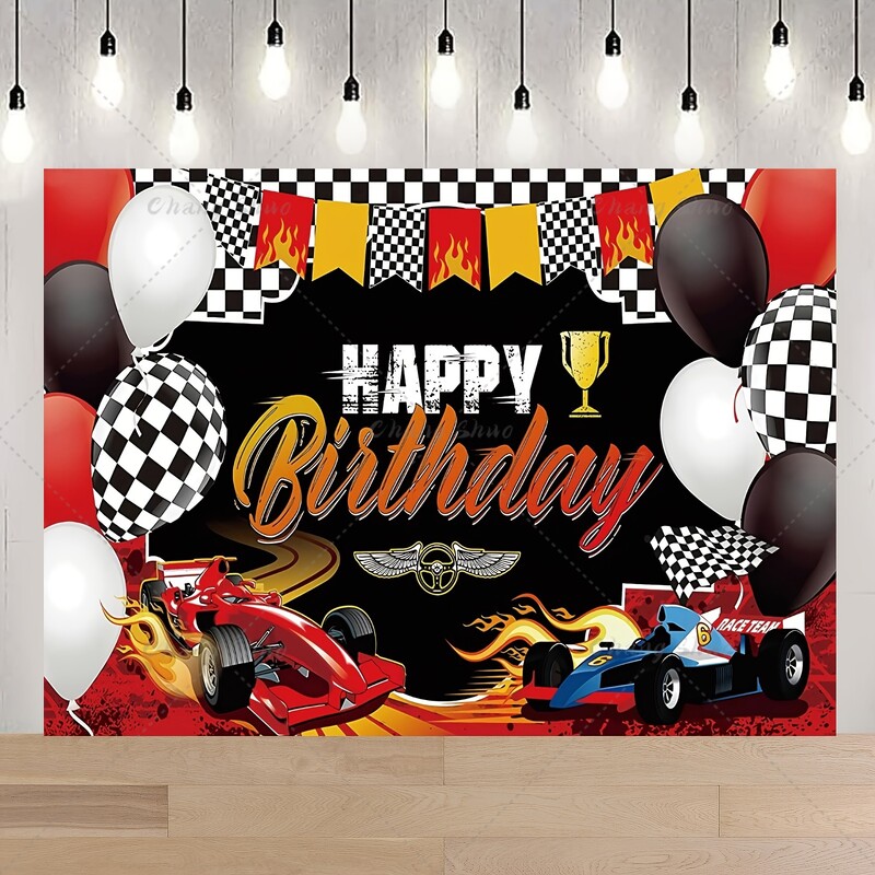 Διακοσμήσεις για πάρτι γενεθλίων με θέμα το αυτοκίνητο Αγωνιστικό πάρτι Φωτογραφία φόντου αγωνιστικό θέμα πάρτι Προμήθειες για φωτογράφιση πάρτι γενεθλίων