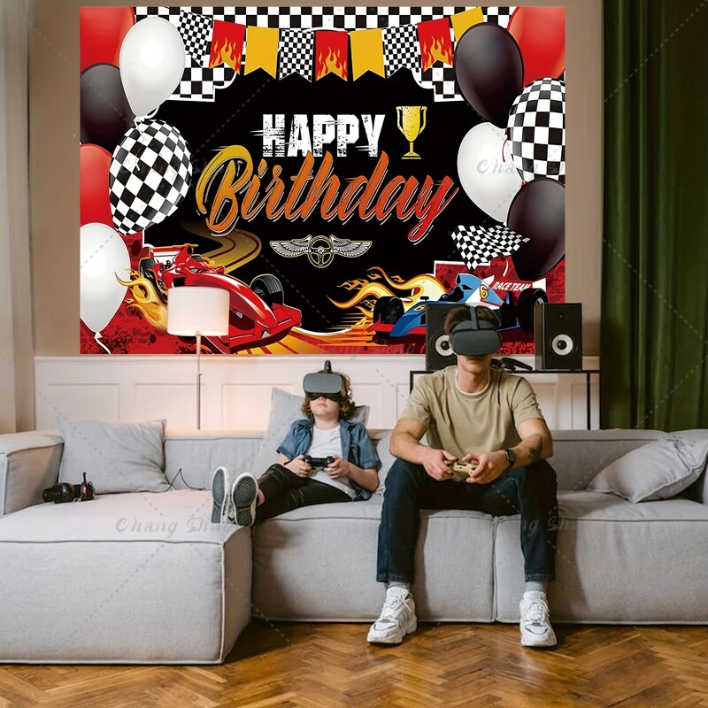 Διακοσμήσεις για πάρτι γενεθλίων με θέμα το αυτοκίνητο Αγωνιστικό πάρτι Φωτογραφία φόντου αγωνιστικό θέμα πάρτι Προμήθειες για φωτογράφιση πάρτι γενεθλίων