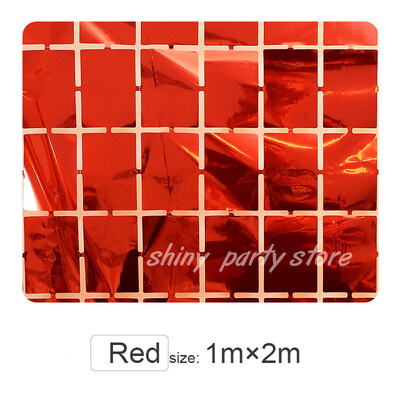 Τετράγωνη κουρτίνα βροχής από αλουμινόχαρτο, Διακόσμηση τοίχου φόντου, γιορτή συμποσίου, σκηνικά φωτογραφίας, γάμος, πάρτι γενεθλίων