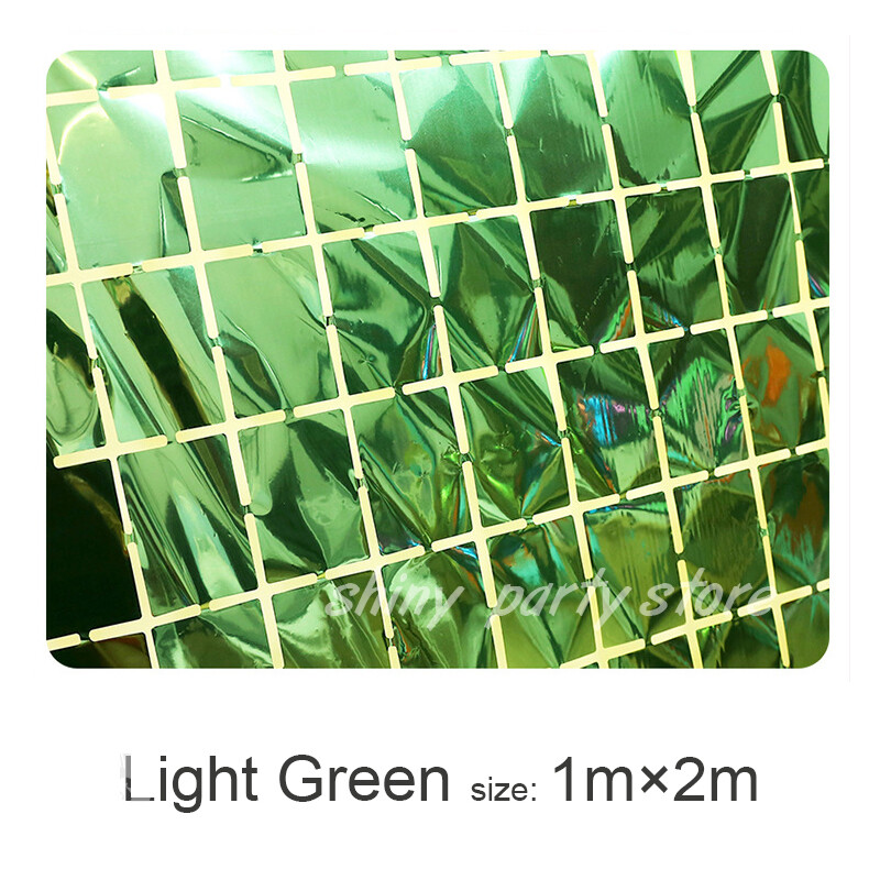 Τετράγωνη κουρτίνα βροχής από αλουμινόχαρτο, Διακόσμηση τοίχου φόντου, γιορτή συμποσίου, σκηνικά φωτογραφίας, γάμος, πάρτι γενεθλίων