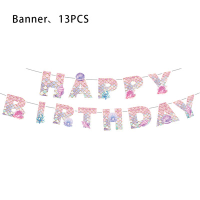 Hableány Születésnapi Party Evőeszközök Dekorációs Tányérok Csésze Szalvéta Szett Születésnapi Téma Léggömbök Kit Lányok Ajándékok Deco kellékek