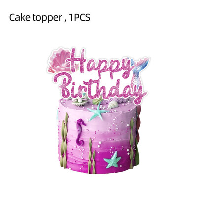 Hableány Születésnapi Party Evőeszközök Dekorációs Tányérok Csésze Szalvéta Szett Születésnapi Téma Léggömbök Kit Lányok Ajándékok Deco kellékek