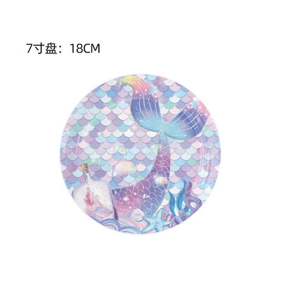 Hableány Születésnapi Party Evőeszközök Dekorációs Tányérok Csésze Szalvéta Szett Születésnapi Téma Léggömbök Kit Lányok Ajándékok Deco kellékek