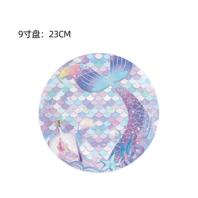 Hableány Születésnapi Party Evőeszközök Dekorációs Tányérok Csésze Szalvéta Szett Születésnapi Téma Léggömbök Kit Lányok Ajándékok Deco kellékek