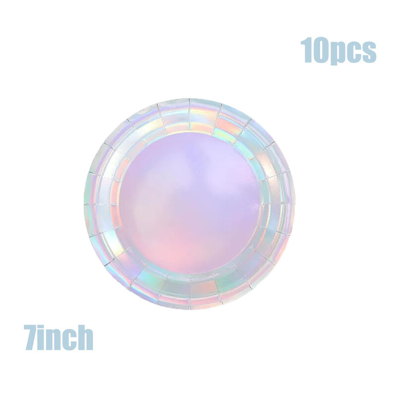 Lāzera vienreizlietojamie galda trauku komplekti Sudraba ballīšu papīra krūzes Papīra šķīvji Salmu galda piederumi Kāzu dekors Dzimšanas dienas ballītes piederumi