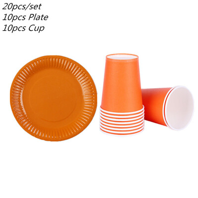 Μαύρα μασίφ Σετ επιτραπέζια σκεύη μίας χρήσης Είδη πάρτι Χάρτινα πιάτα Κύπελλα Διακοσμήσεις για πάρτι γενεθλίων γάμου Μπομπονιέρα ενηλίκων