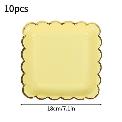 Μονόχρωμο σερβίτσιο μιας χρήσης Ροζ μπλε χάρτινο πιάτο Κύπελλο ντους μωρού Διακόσμηση γαμήλιου πάρτι για παιδιά Ενήλικες προμήθειες για πάρτι γενεθλίων