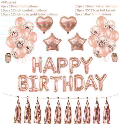 Ροζ χρυσό Σετ σερβίτσιο μιας χρήσης Χάρτινο Πιάτο Κύπελλο Παιδικά Ενήλικες Γάμος Γάμος Bachelorette Διακόσμηση Baby Shower