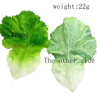Plastmasas apdares simulācija salātu lapa radošā simulācija augs mākslīgais ziedkāpostu lapas restorāna dekorēšana puse chi