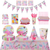 91 gab. Aktrise Teilore Svifta ballītes papīra šķīvja karoga rotājums dzimšanas dienas balonu tēmas norises vietas komplekts dzimšanas dienas svinību dekorācijas