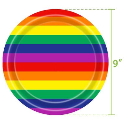 Πάρτυ γενεθλίων Rainbow party σερβίτσια μιας χρήσης χαρτομάντιλα χάρτινα πιάτα χάρτινα ποτήρια σετ διακόσμηση