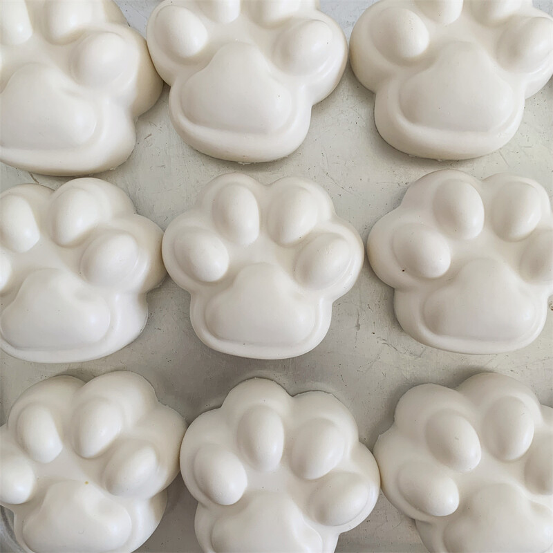 2,16 INCH 1 PC Draw, DIY, simulēta kaķa spīle, mīksta, augoša rotaļlieta, rotaļlieta, rotaļlieta, PU, lēna atsitiena ballīte Mochi, saspiests ēdiens, stress, gluds balts