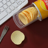 Szimulált burgonya chips hamis torta modell gyerekjáték kellékek farkasfogú krumpli hamis burgonya chips Gyorsétterem ablakának kijelzője