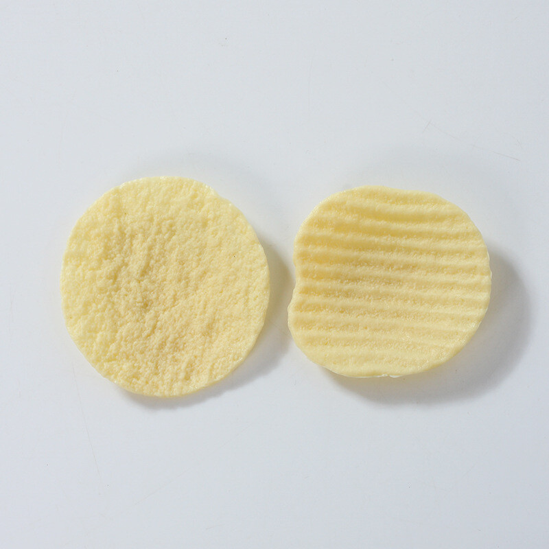 Szimulált burgonya chips hamis torta modell gyerekjáték kellékek farkasfogú krumpli hamis burgonya chips Gyorsétterem ablakának kijelzője