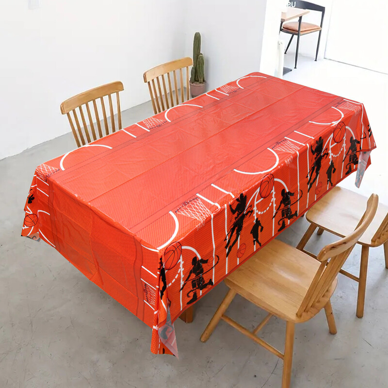 Kosárlabda Születésnapi Party Díszek Fiúk Gyerekek Gyerekek Eldobható edénykészlet Papírpoharak Szalvéták Tányérok Bannerek Abrosz