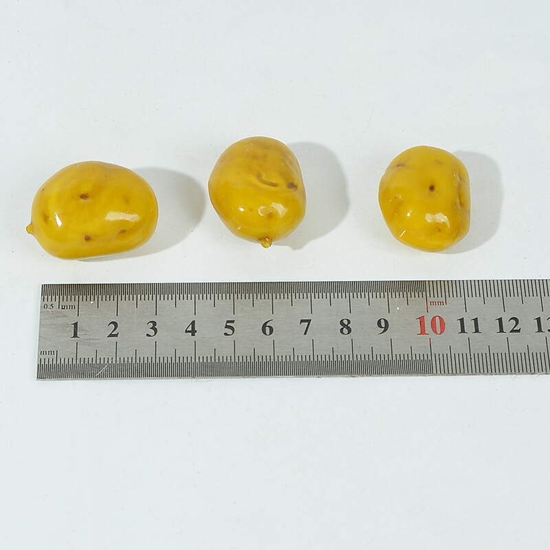 20vnt 3cm Uogos Dirbtinis plastikinis modelis Kuokelis Perlamutruotas Namų Vakarėlis Vestuvių dekoravimas Imitacija Daržovės Netikros bulvės