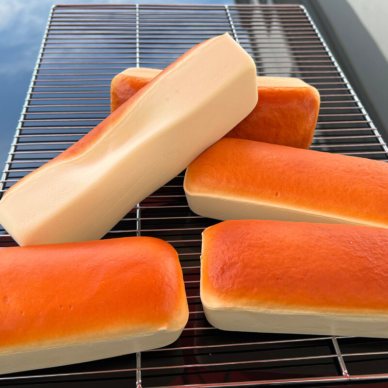 Squishy, lassú visszapattanó csipetnyi kenyér sajttorta Lassan kelő dekompressziós élelmiszer modell 1db