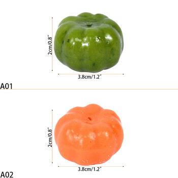 25/50 τμχ Mini Artificial Pumpkin Simulation Vegetable Halloween Decoration Home Halloween Party DIY Fake Pumpkin Decor Props 7z