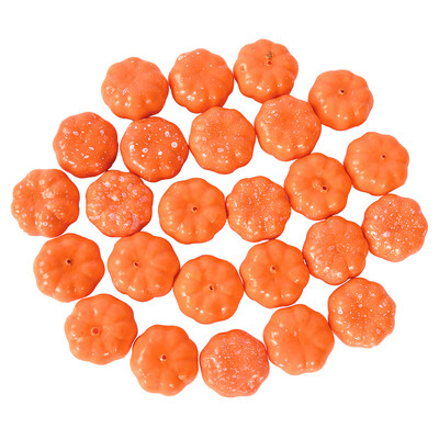 25/50 τμχ Mini Artificial Pumpkin Simulation Vegetable Halloween Decoration Home Halloween Party DIY Fake Pumpkin Decor Props 7z