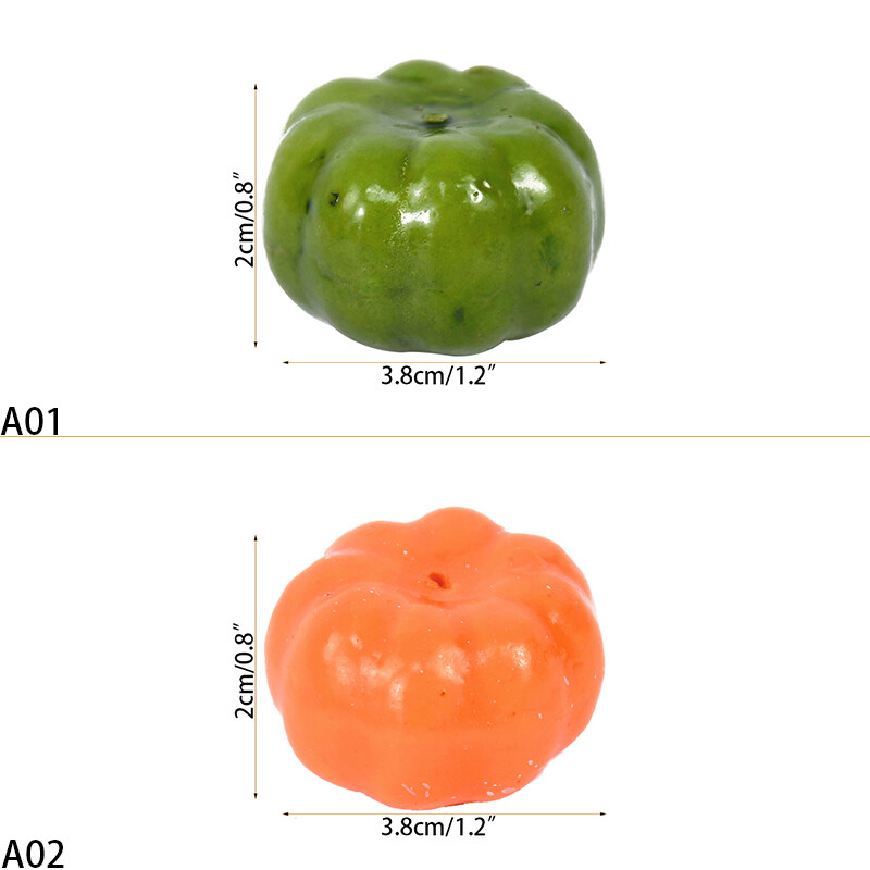 25/50 τμχ Mini Artificial Pumpkin Simulation Vegetable Halloween Decoration Home Halloween Party DIY Fake Pumpkin Decor Props 7z
