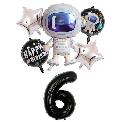 Προμήθειες για πάρτι στο Outer Space Θέμα Astronaut Planet Παιδιά Σετ σερβίτσιο μιας χρήσης σερβίτσιο μιας χρήσης Πιάτα Φλιτζάνια χαρτοπετσέτες Διακοσμητικό πανό