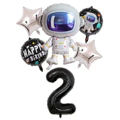 Προμήθειες για πάρτι στο Outer Space Θέμα Astronaut Planet Παιδιά Σετ σερβίτσιο μιας χρήσης σερβίτσιο μιας χρήσης Πιάτα Φλιτζάνια χαρτοπετσέτες Διακοσμητικό πανό